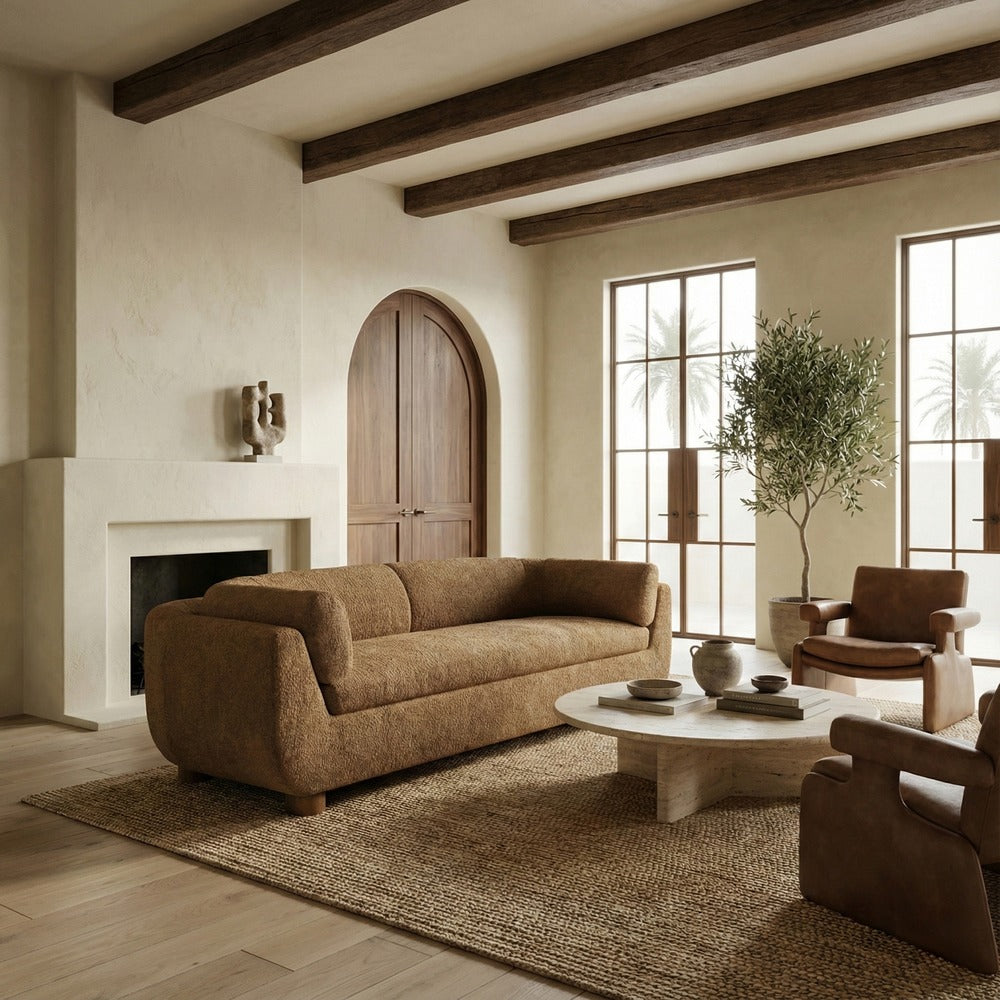 Safavieh - Beccaletta Performance Fabric Sofa / Light Brown - SFV2410A view 2