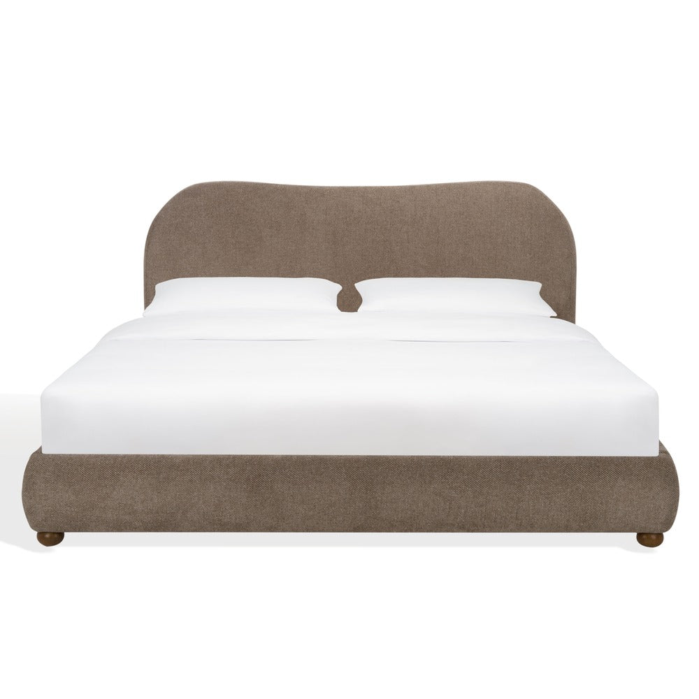 Safavieh - Beccarose Chenille King Bed / Brown / Walnut - SFV4811I-K-2BX view 1