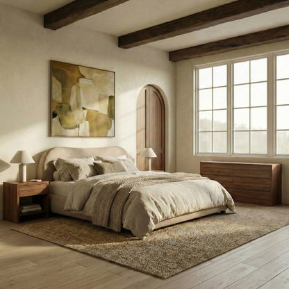 Safavieh - Beccarose Chenille King Bed / Brown / Walnut - SFV4811I-K-2BX view 2