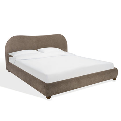 Safavieh - Beccarose Chenille King Bed / Brown / Walnut - SFV4811I-K-2BX view 3