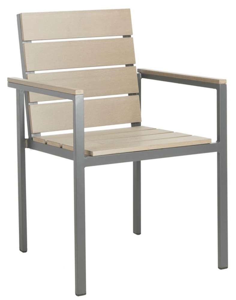 Safavieh - Beldan Stackable Chair - Taupe  (Set of 2) - PAT4033A-SET2 veiw 3