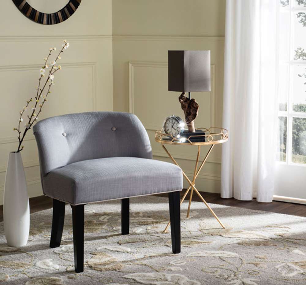 Safavieh - Bell Vanity Chair - Artic Grey - Taupe - MCR4203B veiw 2