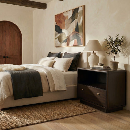 Safavieh - Bellabrianna 1 Drawer Wood Nightstand / Black - SFV2238B view 2