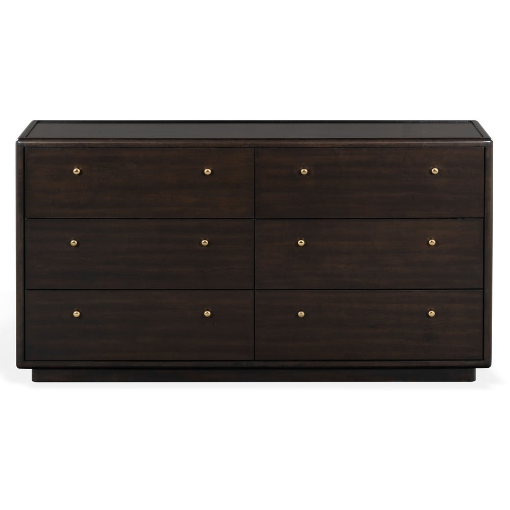 Safavieh - Bellabrianna 6 Drawer Wood Dresser / Black - SFV2239B view 1