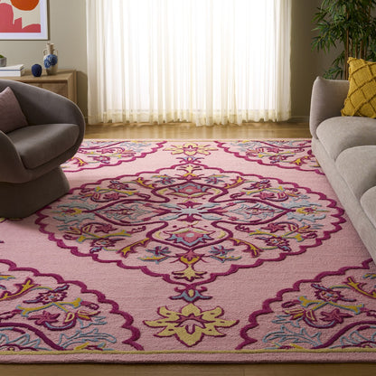Safavieh - Bellagio 605A Pink Multi - 1.1" X 1.1" - BLG605A-1313 view 2