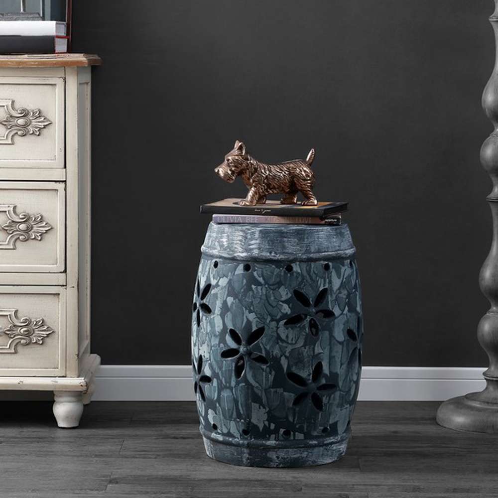 Safavieh - Belna Garden Stool - Antique - Grey - ACS4588A veiw 1