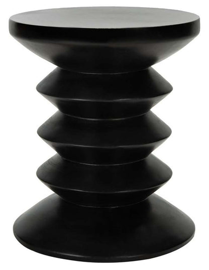 Safavieh - Benaya Concrete Accent Stool - Black - VNN1032C veiw 1