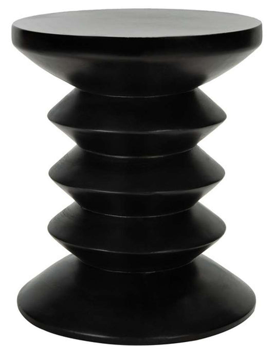 Safavieh - Benaya Concrete Accent Stool - Black - VNN1032C veiw 1