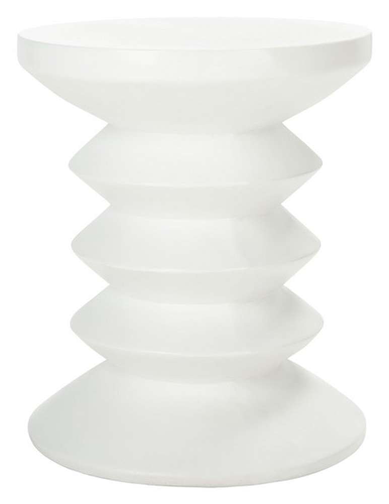 Safavieh - Benaya Concrete Accent Stool - Ivory - VNN1032B veiw 1