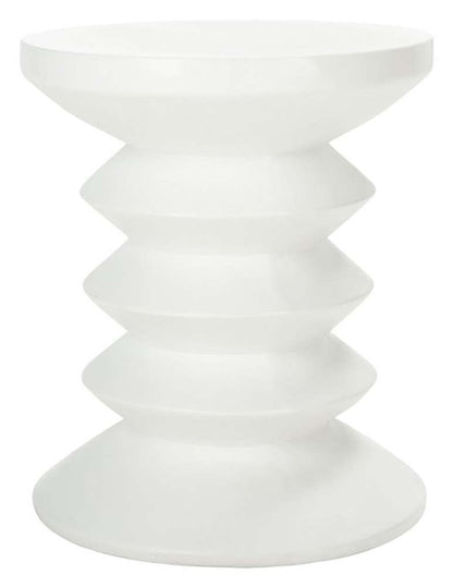 Safavieh - Benaya Concrete Accent Stool - Ivory - VNN1032B veiw 1