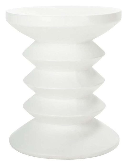 Safavieh - Benaya Concrete Accent Stool - Ivory - VNN1032B veiw 1