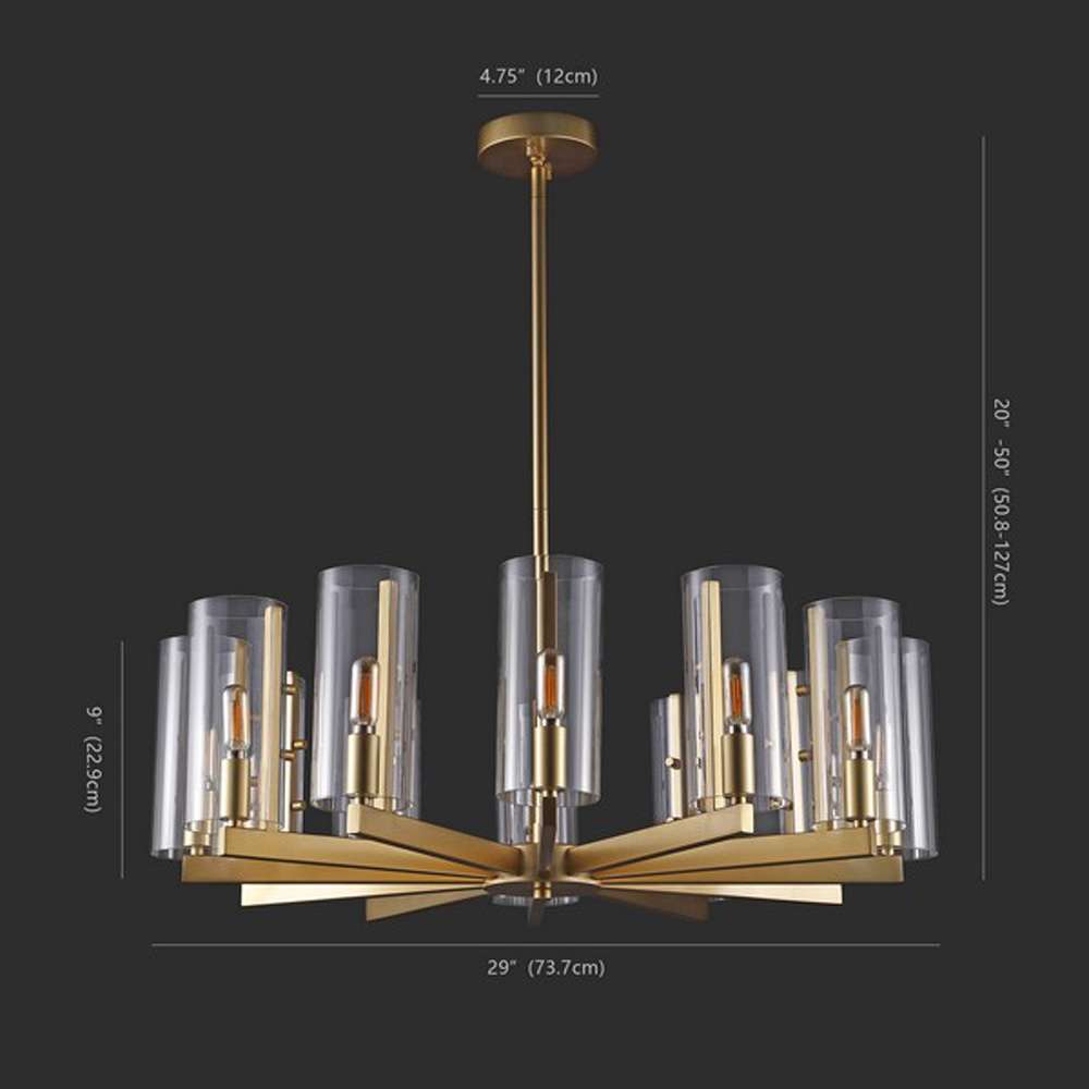 Safavieh - Couture - Benicio Gold Chandelier - Gold - CTL1014A veiw 2