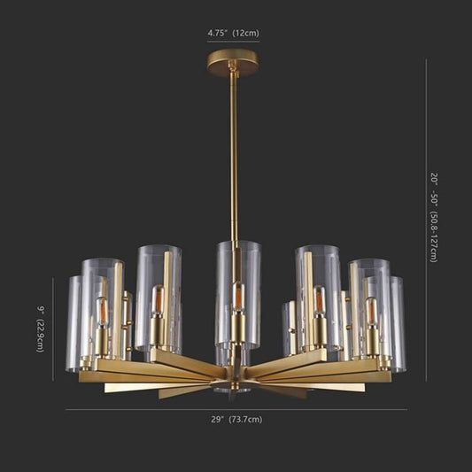 Safavieh - Couture - Benicio Gold Chandelier - Gold - CTL1014A veiw 2