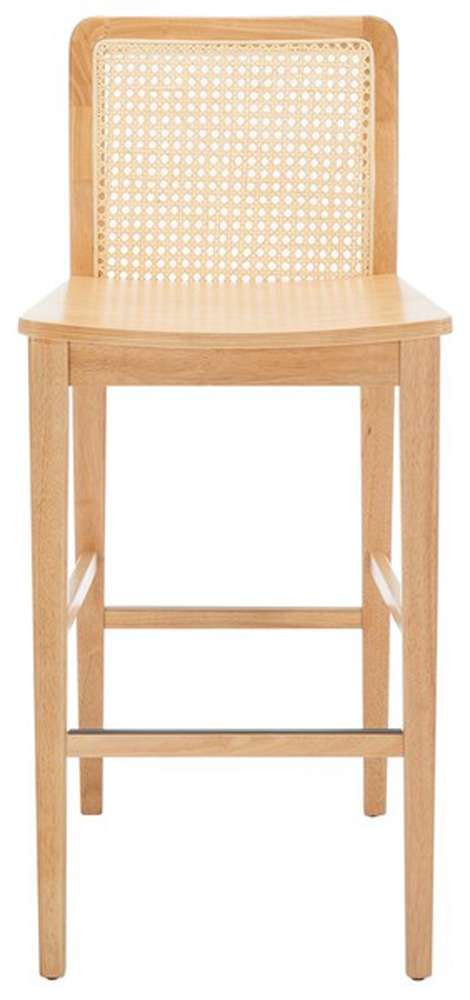 Safavieh - Benicio Rattan Bar Stool - Natural  (Set of 2) - BST1507D-SET2 veiw 1