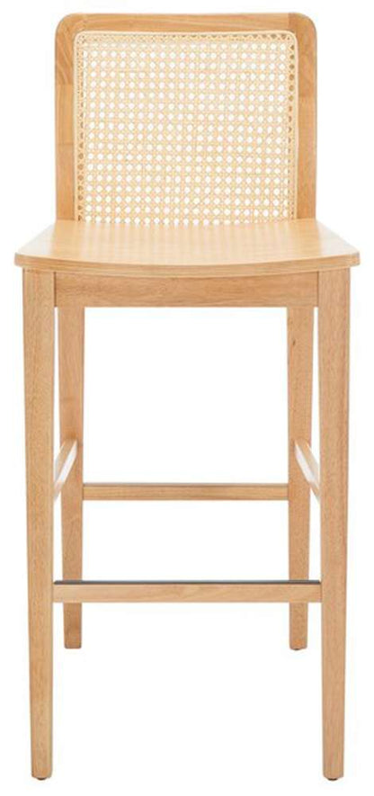 Safavieh - Benicio Rattan Bar Stool - Natural  (Set of 2) - BST1507D-SET2 veiw 1