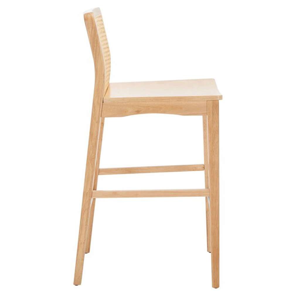 Safavieh - Benicio Rattan Bar Stool - Natural  (Set of 2) - BST1507D-SET2 veiw 4