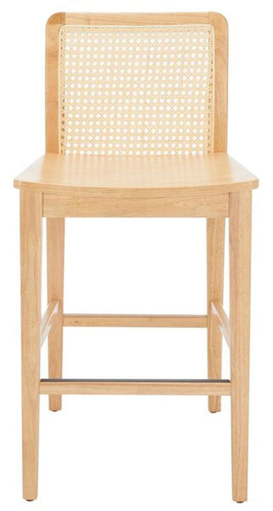 Safavieh - Benicio Rattan Counter Stool - Natural  (Set of 2) - BST1506D-SET2 veiw 1
