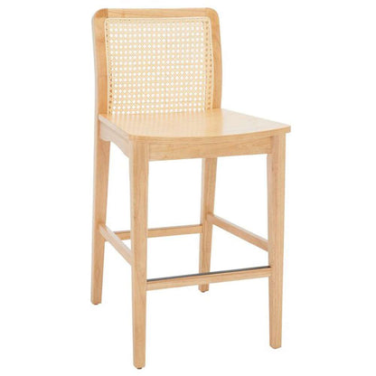 Safavieh - Benicio Rattan Counter Stool - Natural  (Set of 2) - BST1506D-SET2 veiw 3