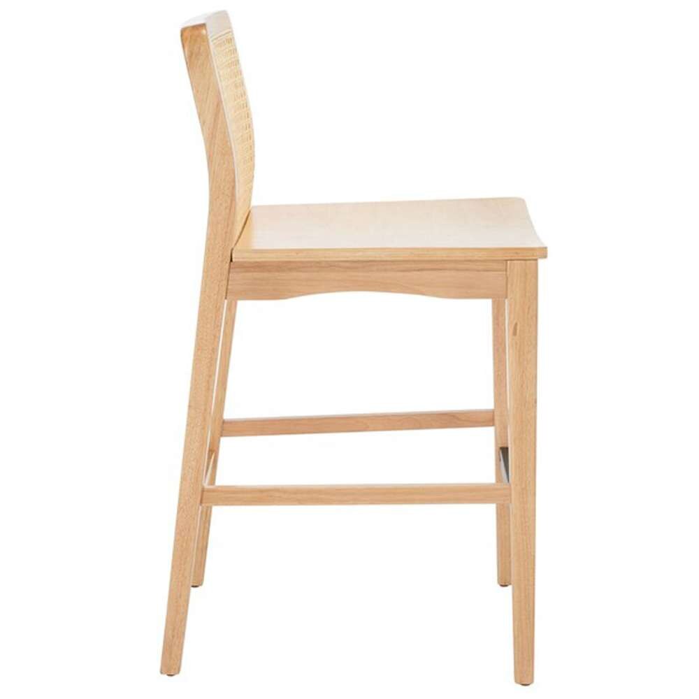 Safavieh - Benicio Rattan Counter Stool - Natural  (Set of 2) - BST1506D-SET2 veiw 4