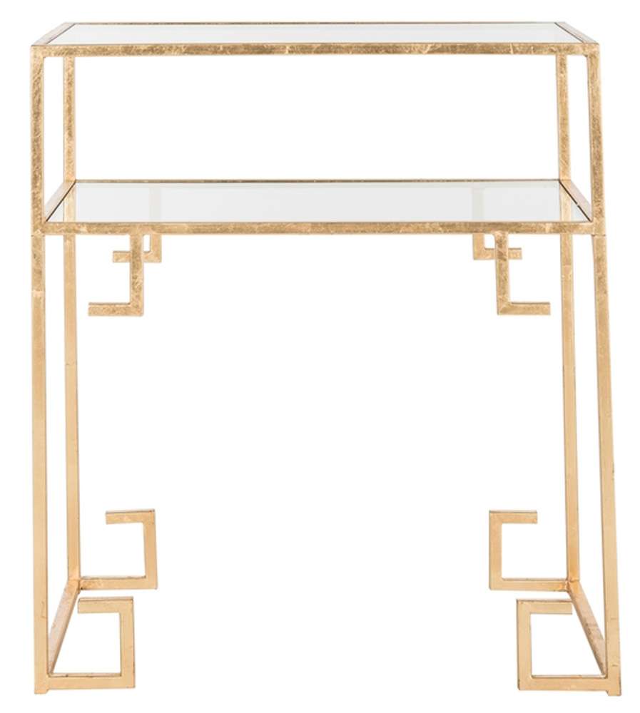 Safavieh - Berdine Accent Table - Gold - Mirror - FOX2560A veiw 1