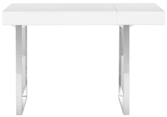 Safavieh - Berkley Desk - White - Chrome - FOX2200A veiw 1