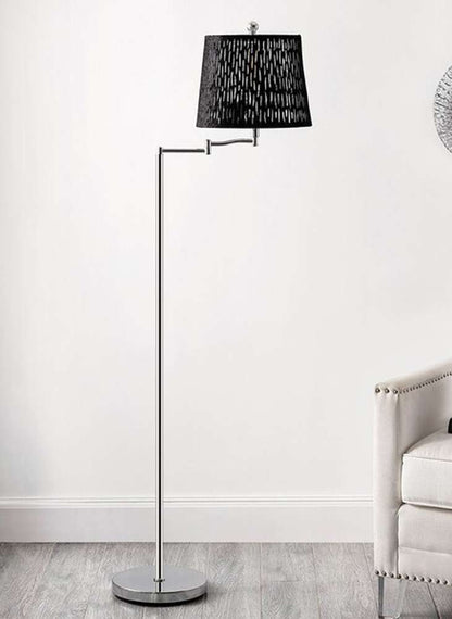 Safavieh - Berman 60in Floor Lamp - Black - Chrome - FLL4110A veiw 1