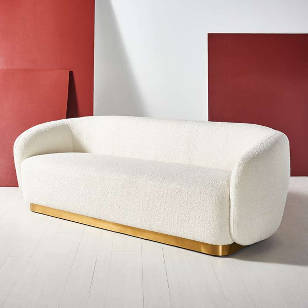Safavieh - Couture - Bernard Sofa - Ivory - Gold - SFV5019A veiw 3
