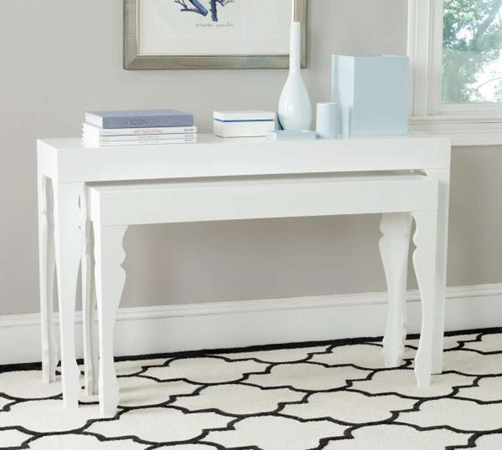 Safavieh - Beth Stacking Consoles - White - FOX4221A veiw 2
