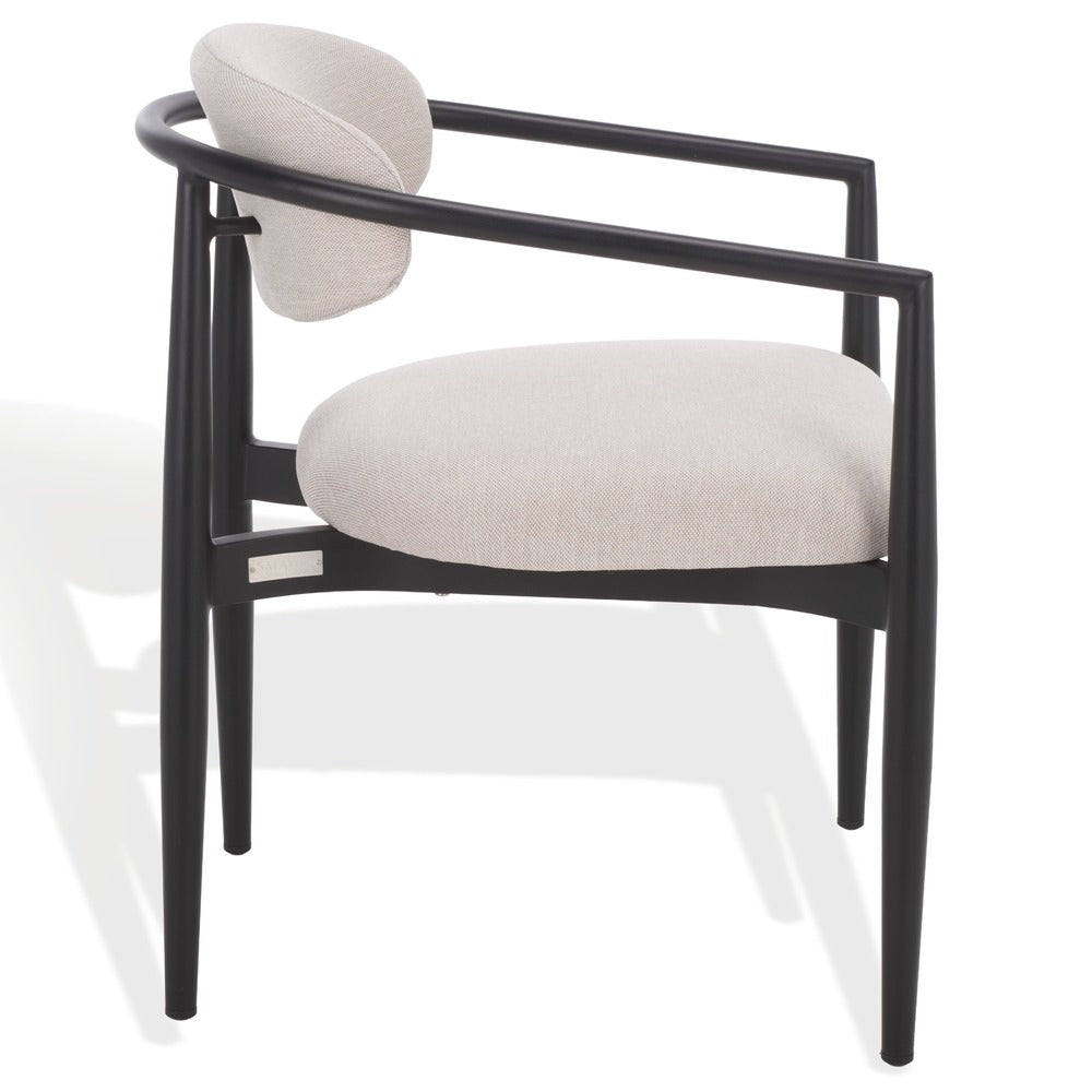 Safavieh - Bethlyn Metal Patio Dining Chair / Black / Beige - CPT4022A view 2