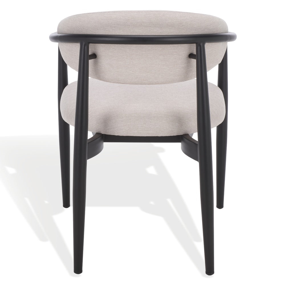 Safavieh - Bethlyn Metal Patio Dining Chair / Black / Beige - CPT4022A view 3