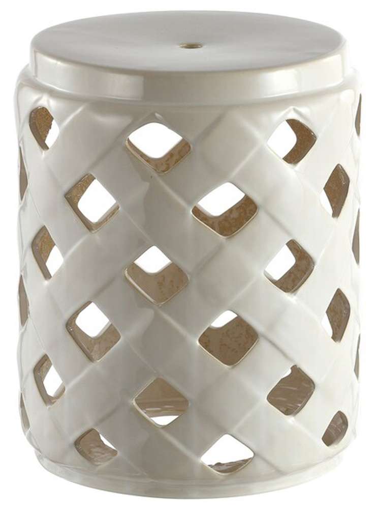 Safavieh - Betli Garden Stool - Creme - ACS4574B veiw 1