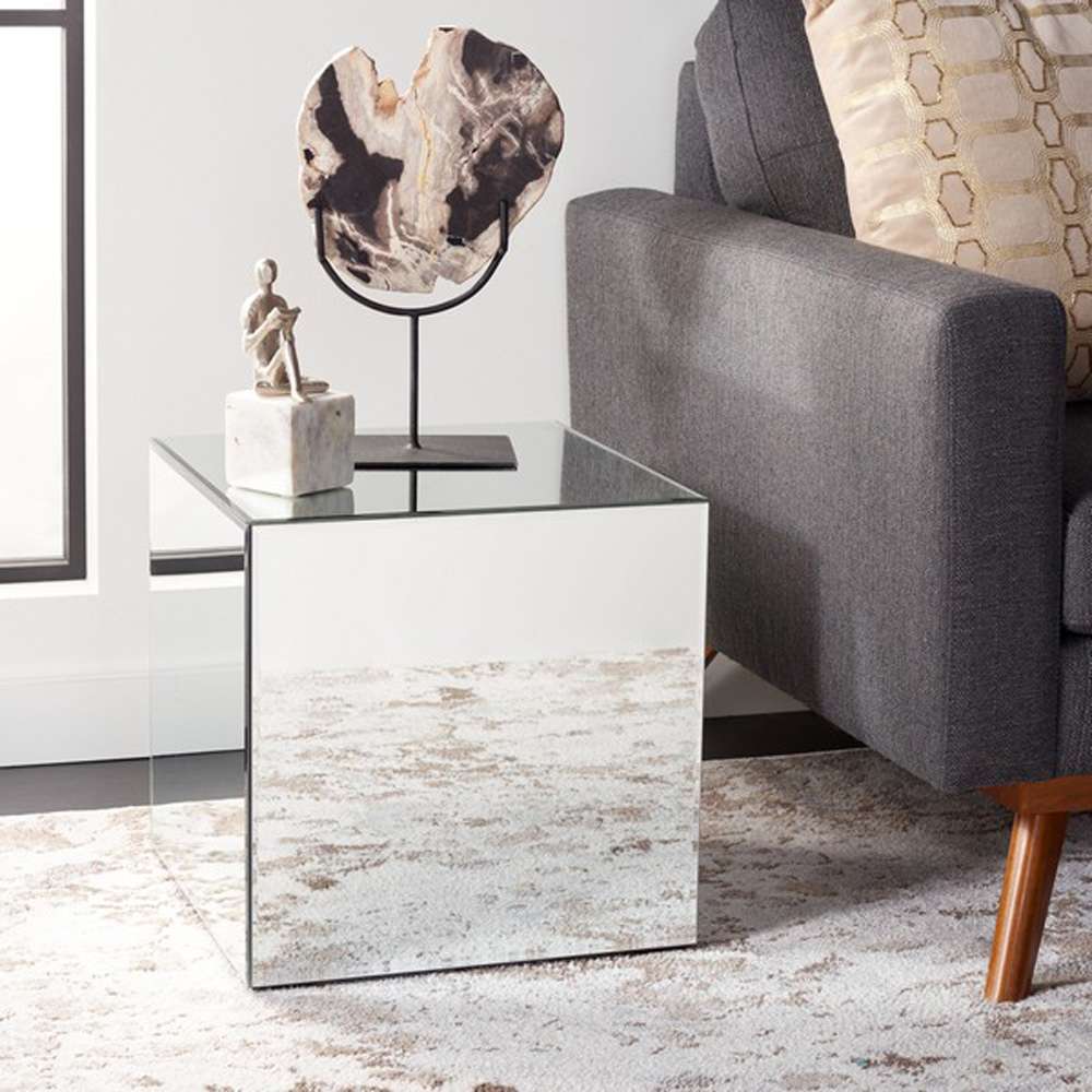 Safavieh - Betony Mirrored Accent Table - Silver - Mirror - ACC9704A veiw 2