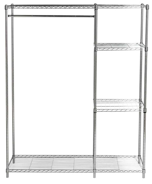 Safavieh - Betsy Adjustable Garment Rack - Chrome - HAC1008A veiw 1