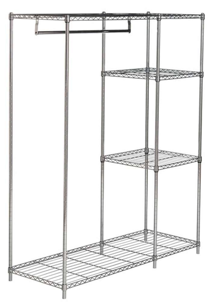 Safavieh - Betsy Adjustable Garment Rack - Chrome - HAC1008A veiw 3