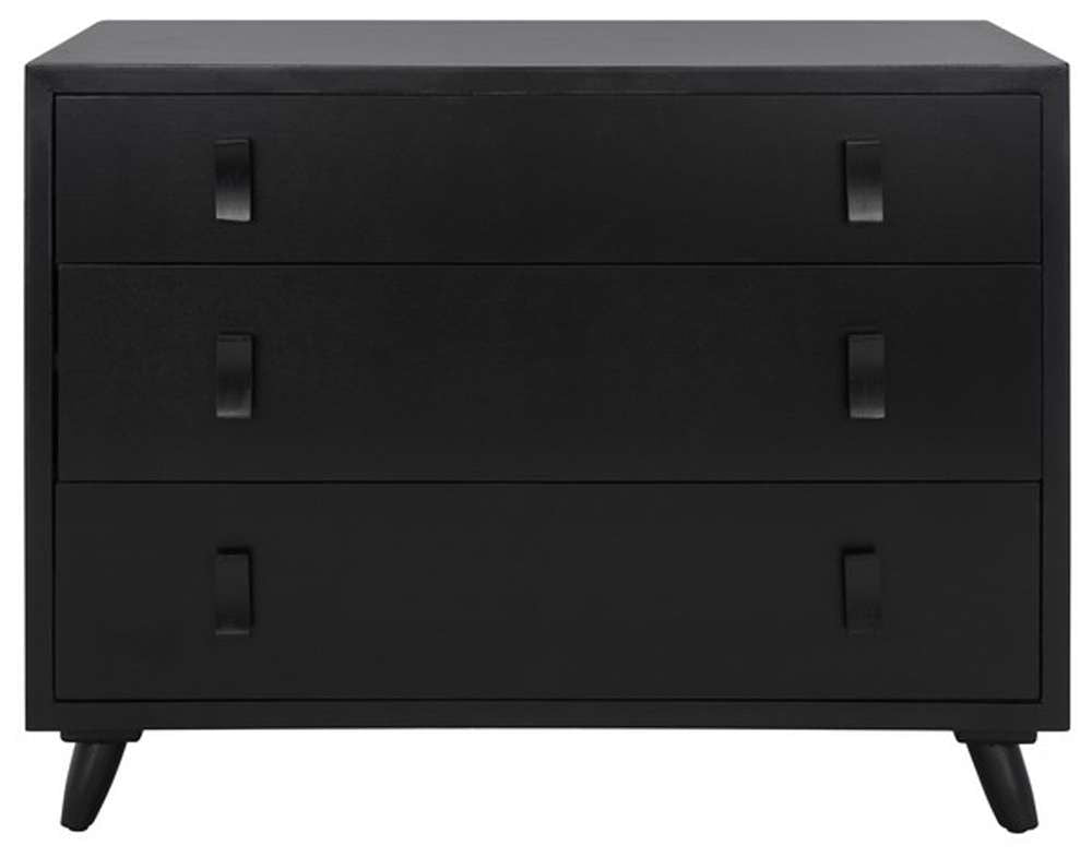 Safavieh - Blaize 3 Drawer Chest - Black - CHS6601D veiw 1