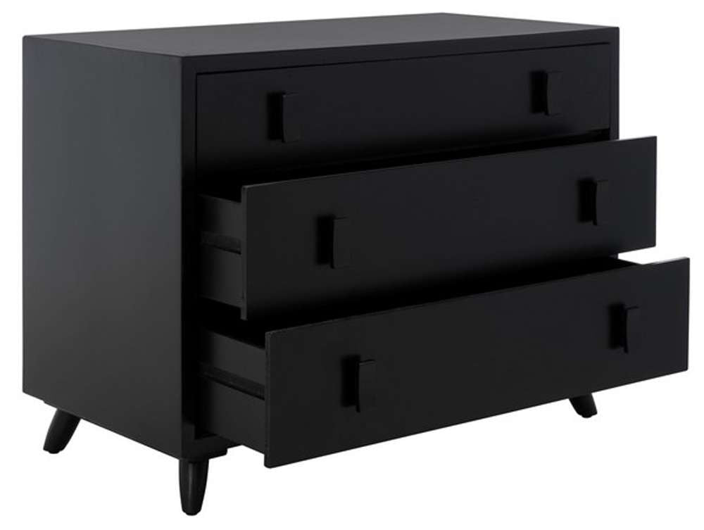 Safavieh - Blaize 3 Drawer Chest - Black - CHS6601D veiw 3