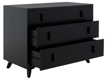 Safavieh - Blaize 3 Drawer Chest - Black - CHS6601D veiw 3