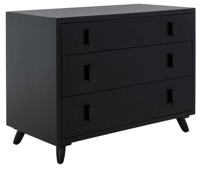 Safavieh - Blaize 3 Drawer Chest - Black - CHS6601D veiw 4