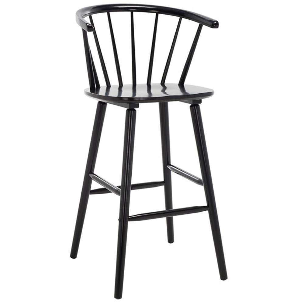 Safavieh - Blanchard Bar Stool - Black  (Set of 2) - BST8507A-SET2 veiw 3