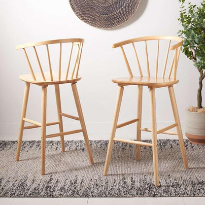 Safavieh - Blanchard Bar Stool - Natural  (Set of 2) - BST8507D-SET2 veiw 2
