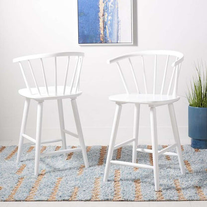 Safavieh - Blanchard Counter Stool - White  (Set of 2) - BST8506B-SET2 veiw 2