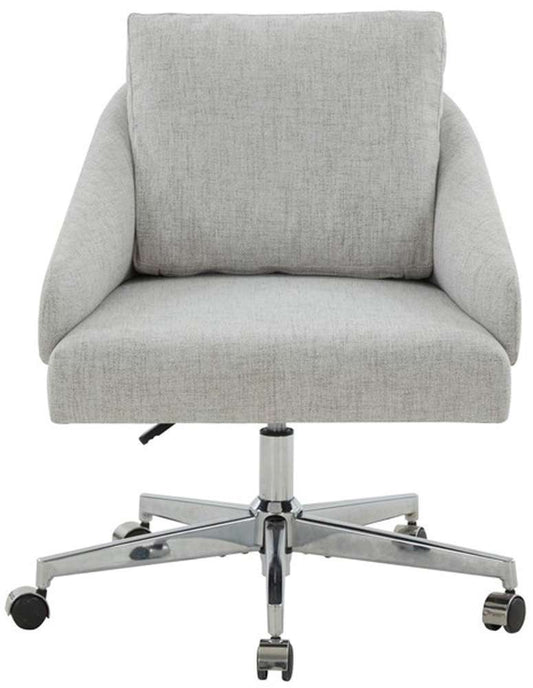 Safavieh - Couture - Blayke Adjustable Desk Chair - Light Grey - Silver - SFV5057A veiw 1