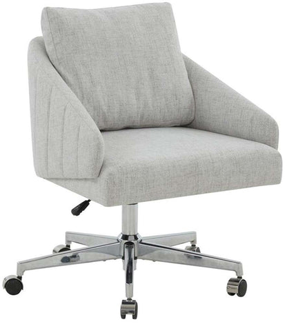Safavieh - Couture - Blayke Adjustable Desk Chair - Light Grey - Silver - SFV5057A veiw 3