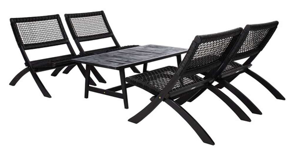 Safavieh - Blaze Living Set - Black - Black - PAT7080C veiw 4
