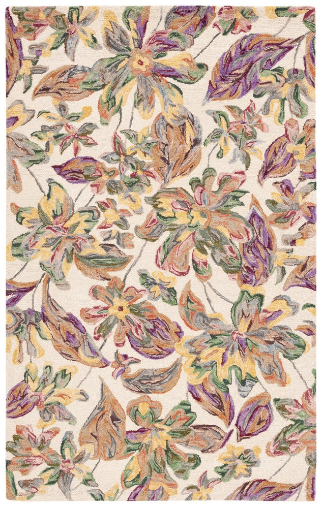 Safavieh - Blossom 461A Ivory Plum - 6" X 9" - BLM461A-6 view 1