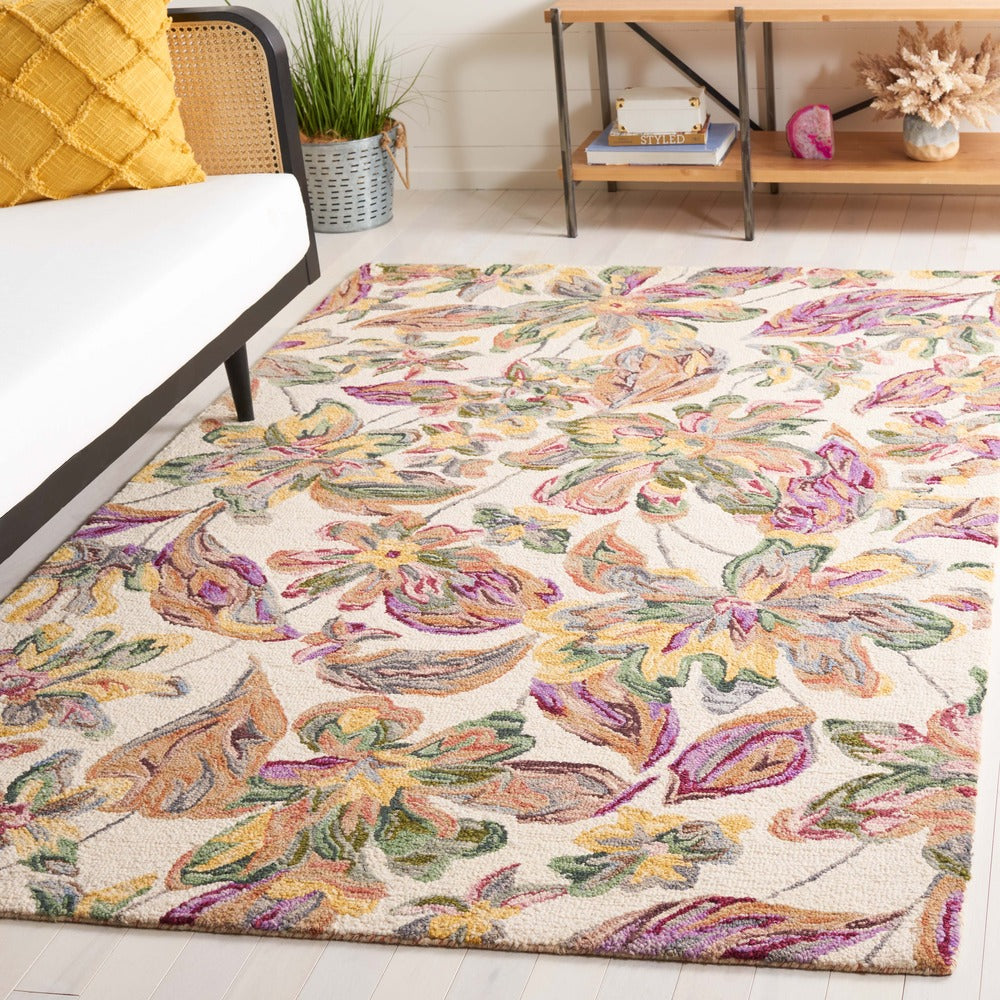 Safavieh - Blossom 461A Ivory Plum - 6" X 9" - BLM461A-6 view 2