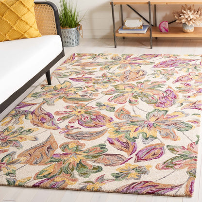 Safavieh - Blossom 461A Ivory Plum - 6" X 9" - BLM461A-6 view 2