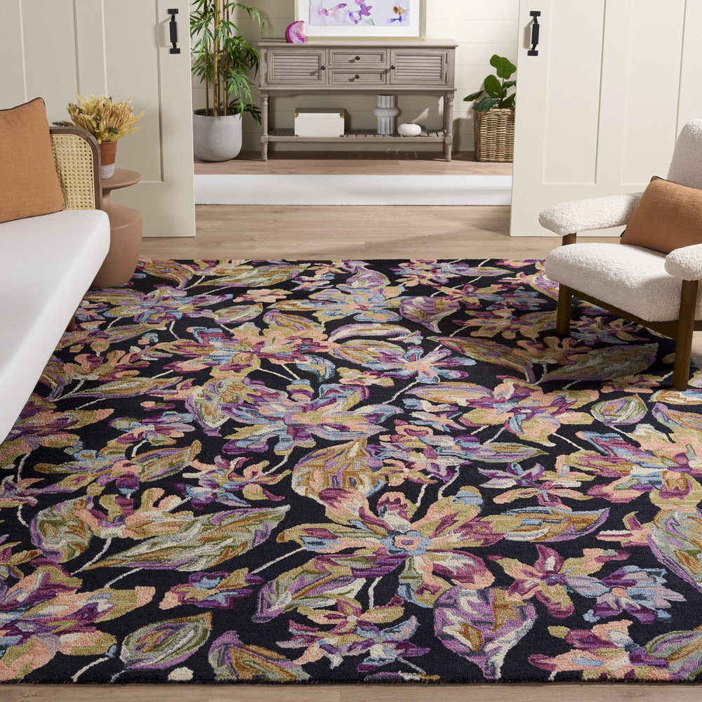 Safavieh - Blossom 461Z Black Plum - 9" X 12" - BLM461Z-9 view 2