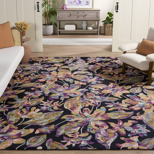 Safavieh - Blossom 461Z Black Plum - 9" X 12" - BLM461Z-9 view 2