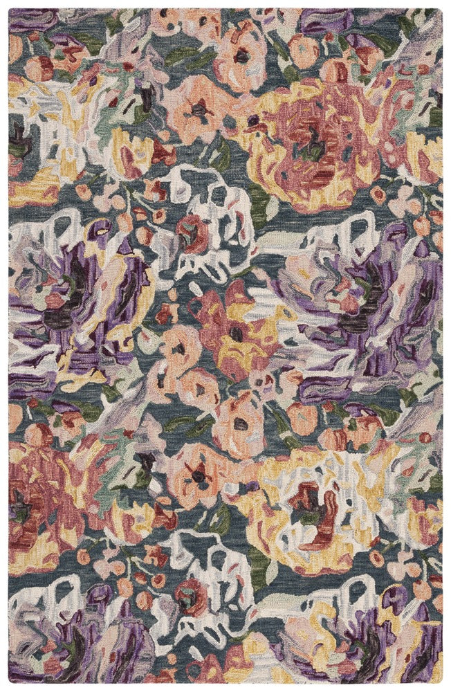 Safavieh - Blossom 463M Blue Purple - 6" X 9" - BLM463M-6 view 1